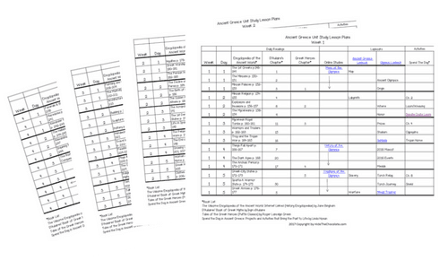 Ancient Greece and Olympic Unit Study with Free Printable