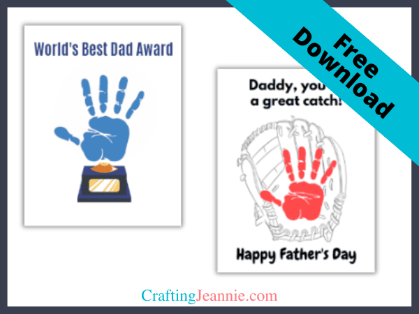 father-s-day-handprint-craft-free-printable-crating-jeannie for Free Printable Happy Father S Day Father's Day Handprint Craft (Free Printable) | Crating Jeannie for Free Printable Happy Father S Day