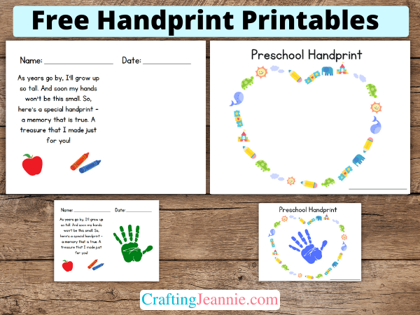first-day-of-school-handprint-poem-free-crafting-jeannie for Free Printable Handprint Poem Pdf First Day of School Handprint Poem (Free) - Crafting Jeannie for Free Printable Handprint Poem Pdf